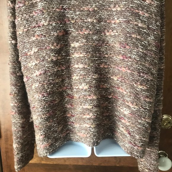 eureka by Chritos Garkinos Mauve, White & Plum Zip-Up Jacket Size 2X - Picture 11 of 12